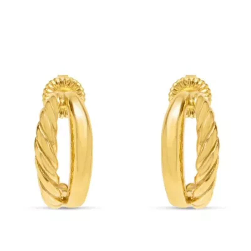 Azzurra Gold Hoop Earrings