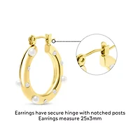 Elisabetta Gold Hoop Earrings
