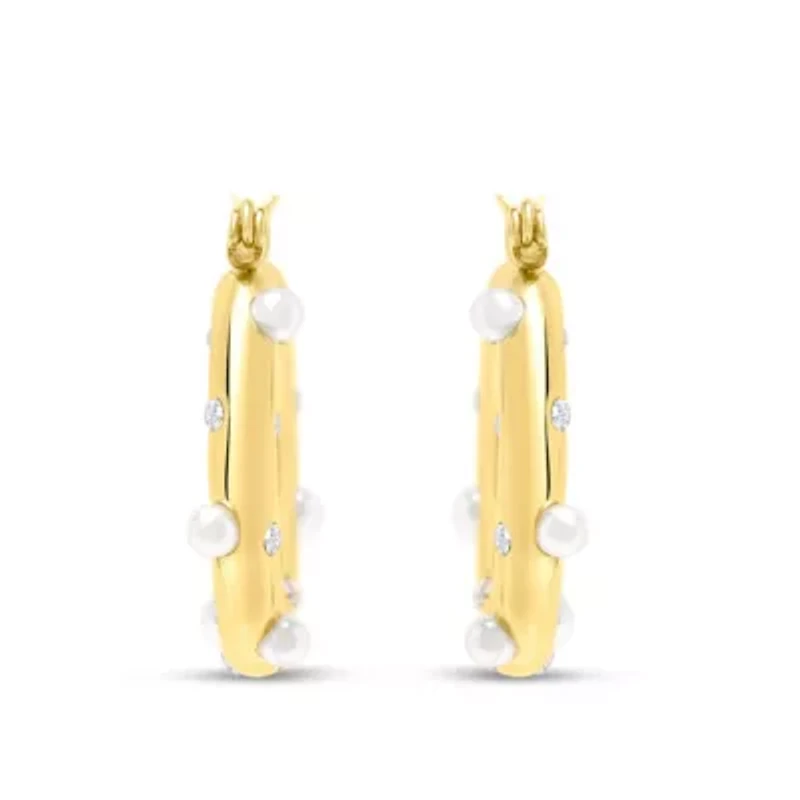 Elisabetta Gold Hoop Earrings