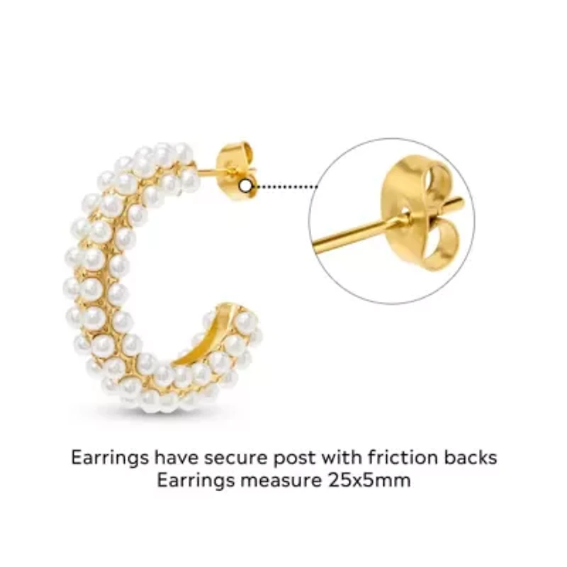 Carla Gold Hoop Earrings