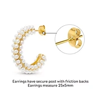 Carla Gold Hoop Earrings