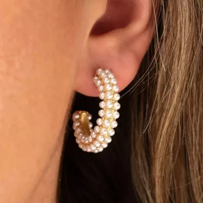 Carla Gold Hoop Earrings