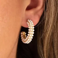 Carla Gold Hoop Earrings