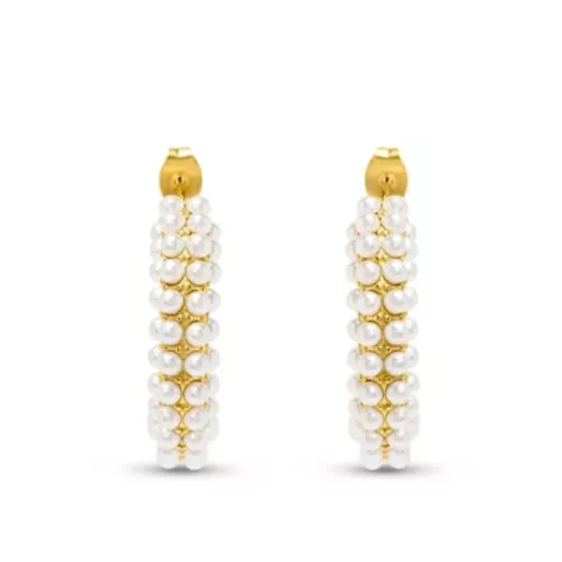 Carla Gold Hoop Earrings