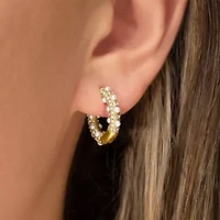 Caterina Gold Hoop Earrings