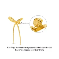 Sofia Gold Bow Earrings