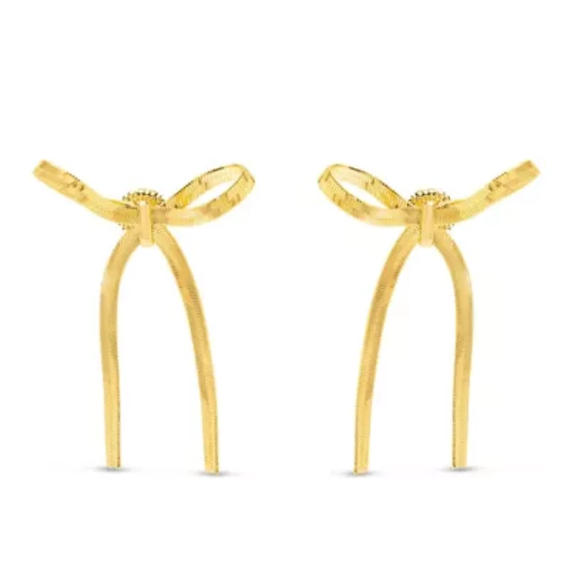 Sofia Gold Bow Earrings