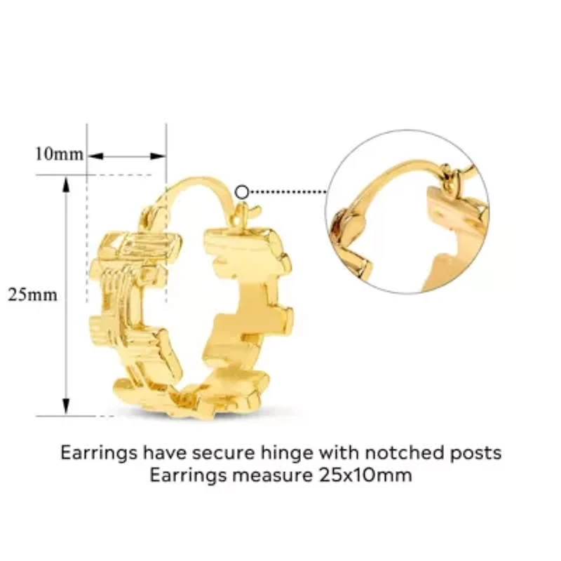 Angelica Gold Hoop Earrings