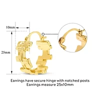 Angelica Gold Hoop Earrings