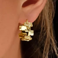 Angelica Gold Hoop Earrings