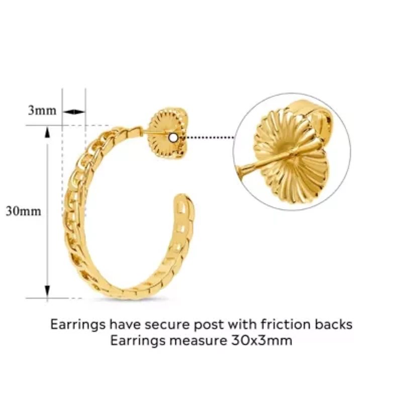 Cecelia Gold Hoop Earrings