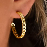 Cecelia Gold Hoop Earrings