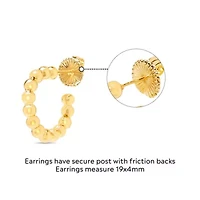 Alessandra Gold Hoop Earrings