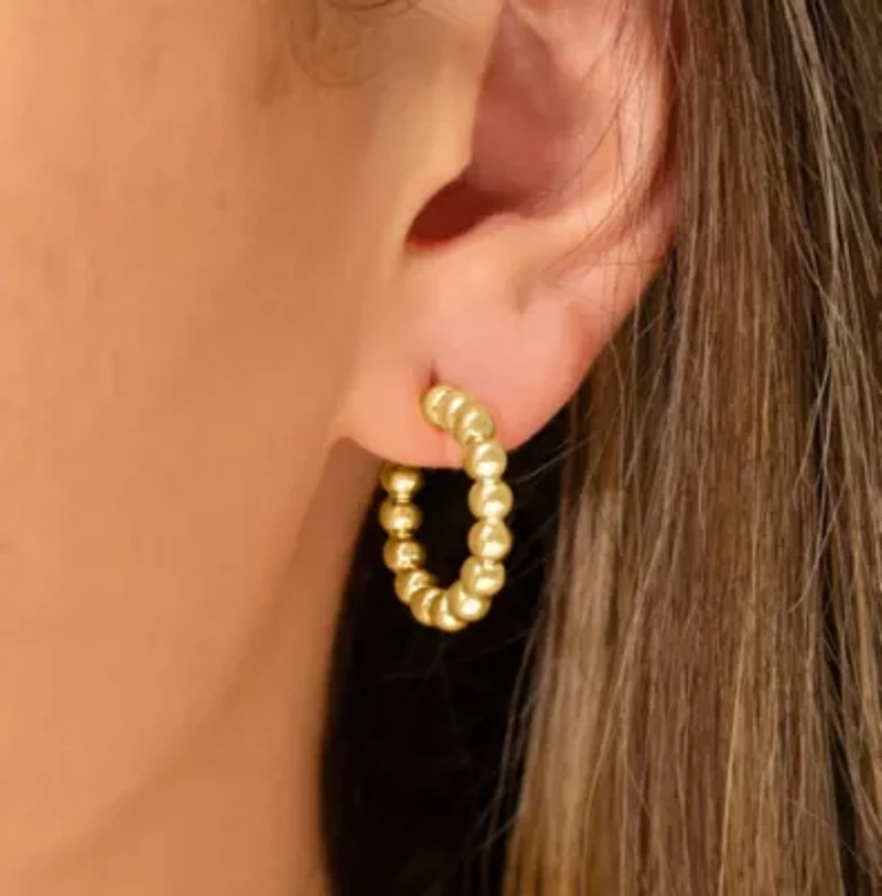 Alessandra Gold Hoop Earrings