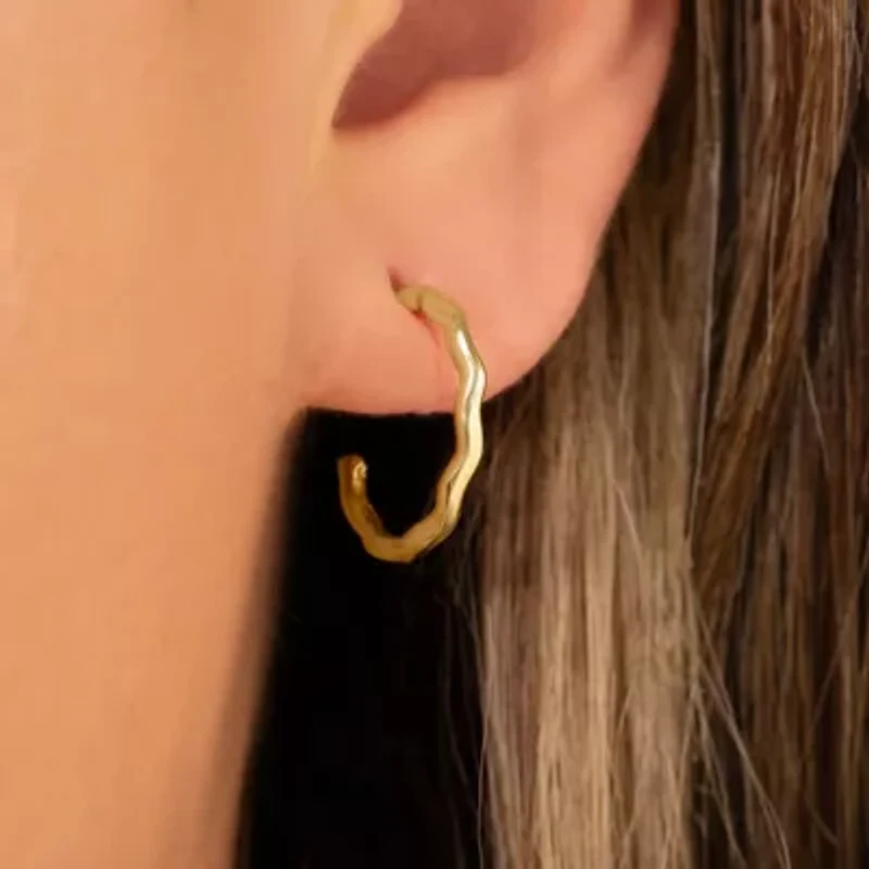 Violetta Gold Hoop Earrings