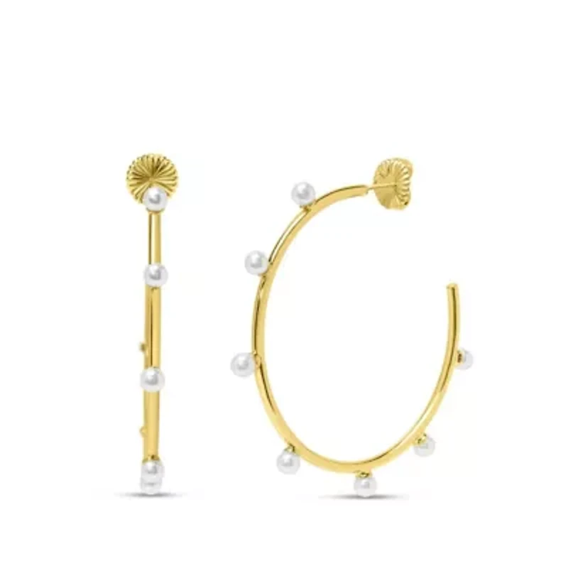 Evelina Gold Hoop Earrings