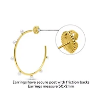 Evelina Gold Hoop Earrings