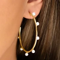 Evelina Gold Hoop Earrings