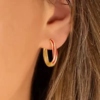 Serena Gold Hoop Earrings