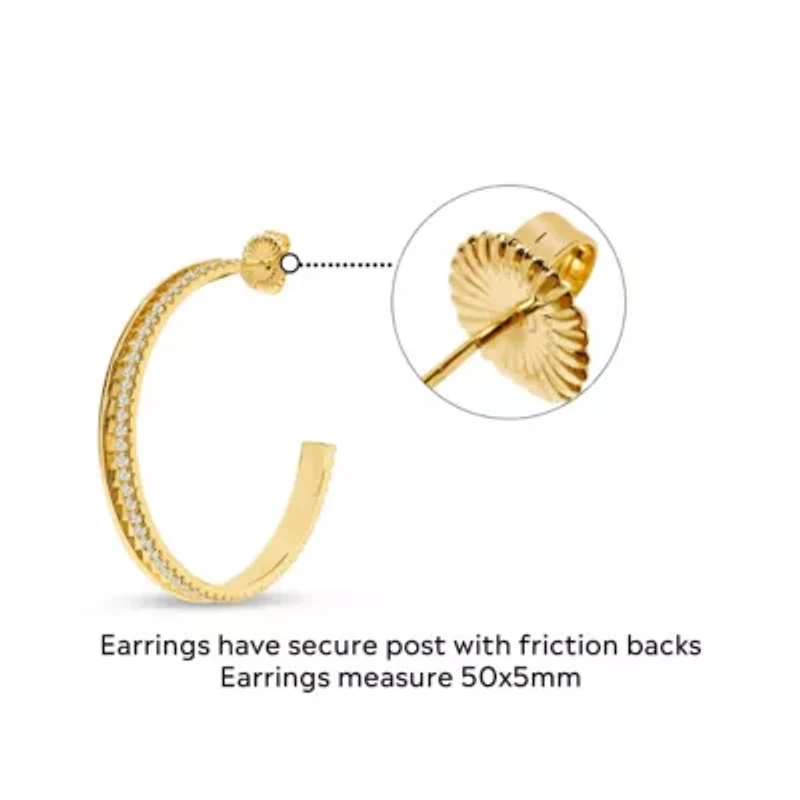 Viviana Gold Hoop Earrings