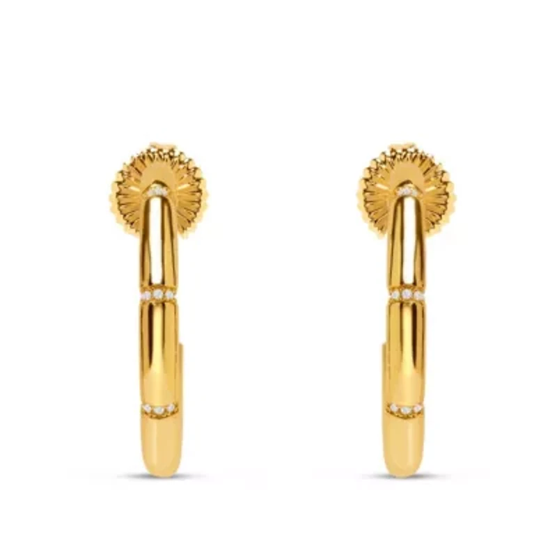 Romola Gold Hoop Earrings
