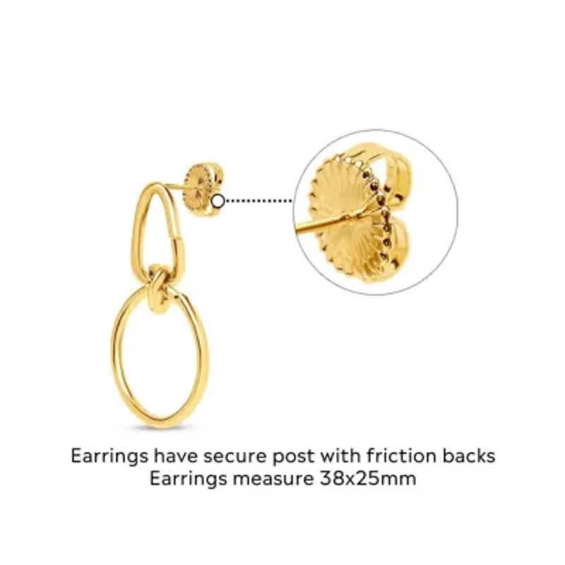 Elettra Gold Dangle Earrings