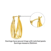 Vittoria Gold Hoop Earrings