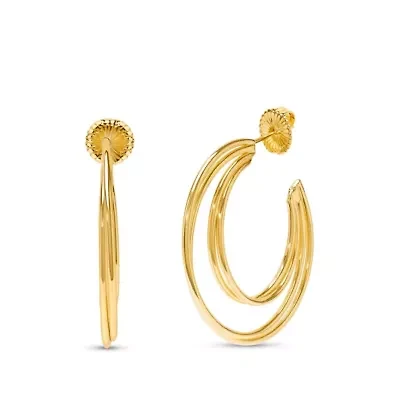 Lucia Gold Hoop Earrings