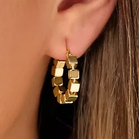 Mirabella Gold Hoop Earrings