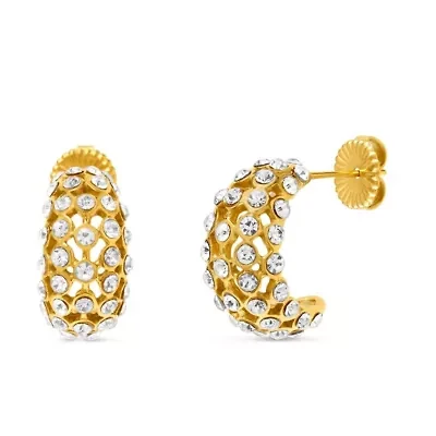 Constanza Gold Hoop Earrings