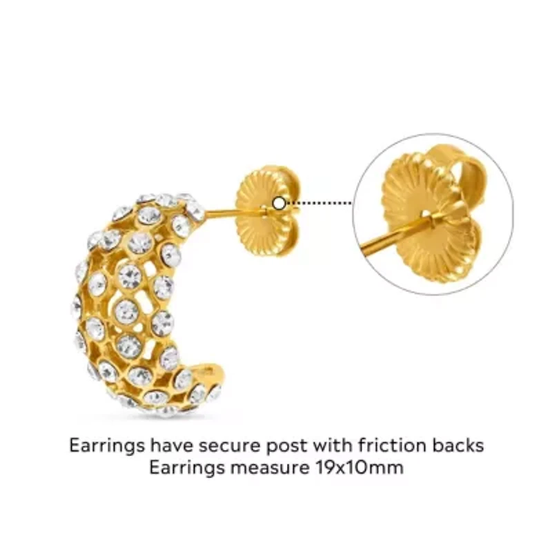 Constanza Gold Hoop Earrings