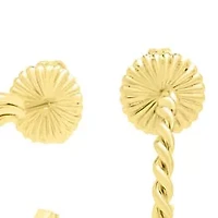 Martha Stewart Everyday Gold Textured Hoop Earrings Set of 3