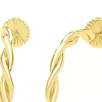 Martha Stewart Everyday Gold Twisted Hoop Earrings Set of 3