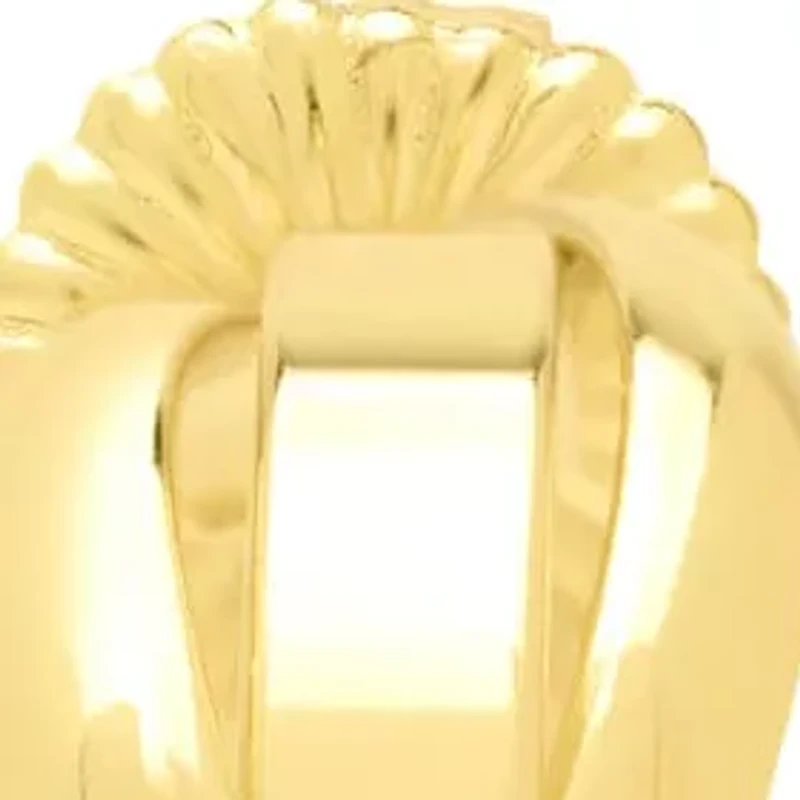 Martha Stewart Everyday Twist Hoop Earrings In Gold