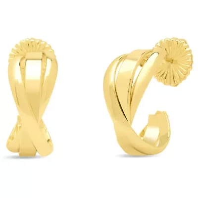 Martha Stewart Everyday Twist Hoop Earrings In Gold