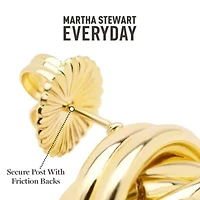 Martha Stewart Everyday Circle Stud Earrings In Gold