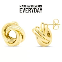 Martha Stewart Everyday Circle Stud Earrings In Gold