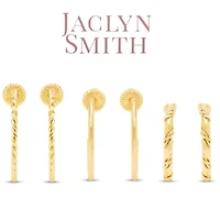 Jaclyn Smith Classic Gold Hoop Earrings Set of 3