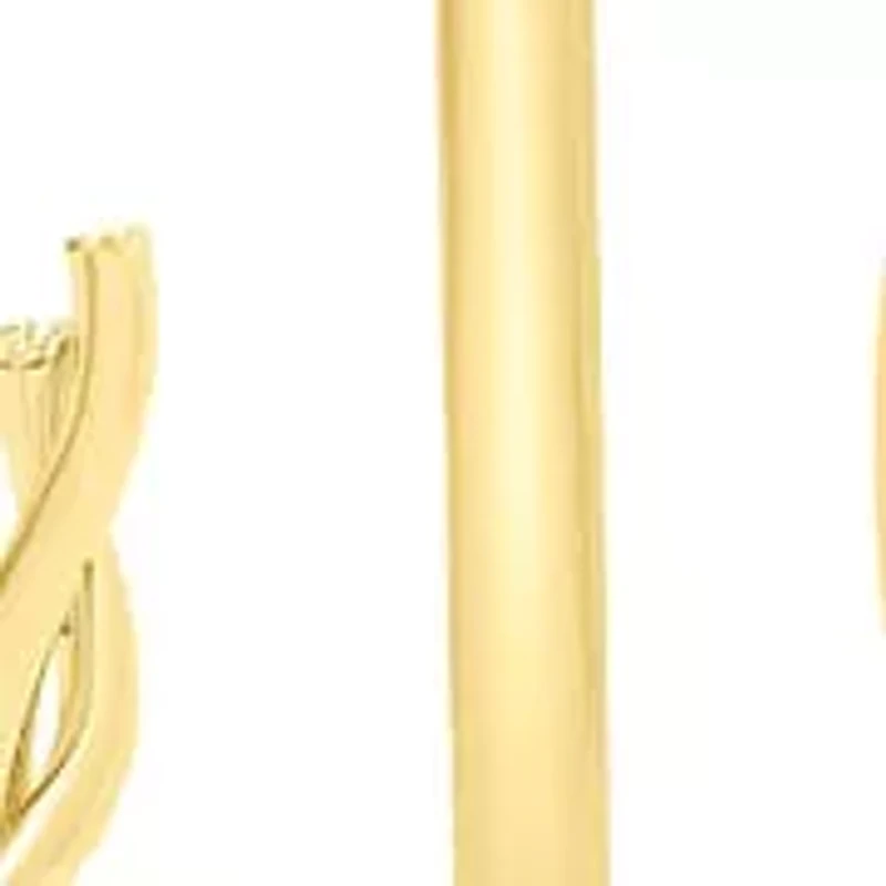 Jaclyn Smith Textured Gold Hoop Earrings Set of 3