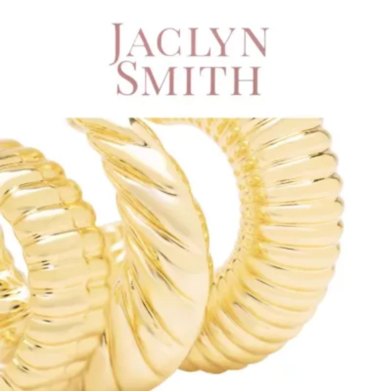 Jaclyn Smith Statement Gold Hoop Earrings Set of 3