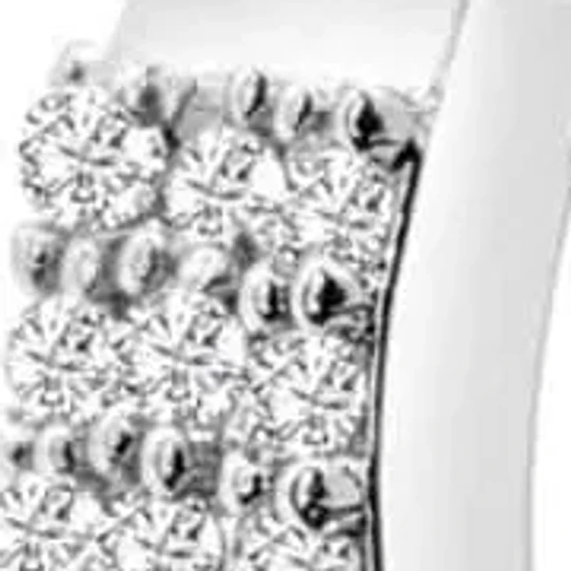 Lab Created 1/2 Carat Triple Sparkling Moissanite Hoop Earrings