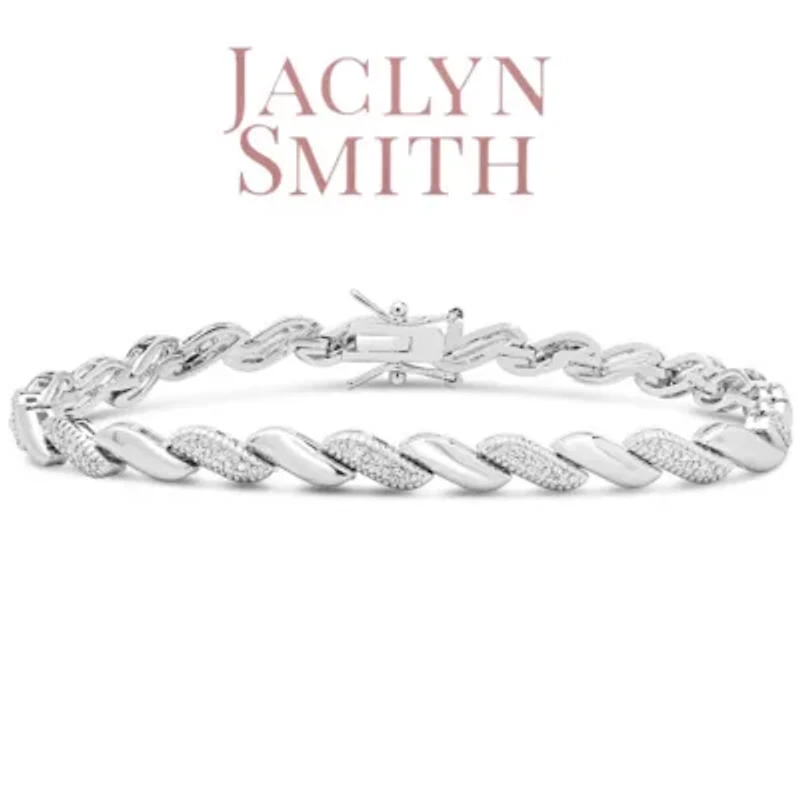 Lab Created 1 Carat Sparkling Moissanite San Marco Bracelet, 7 Inches