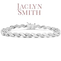 Lab Created 1 Carat Sparkling Moissanite San Marco Bracelet, 7 Inches