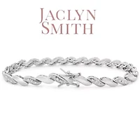 Lab Created 1 Carat Sparkling Moissanite San Marco Bracelet, 7 Inches