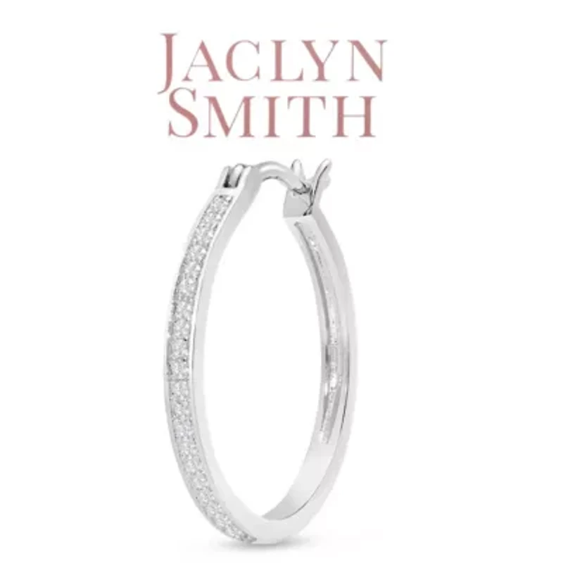 Lab Created 1/4 Carat Sparkling Moissanite Hoop Earrings