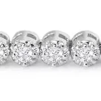 Lab Created 1 Carat Sparkling Moissanite Adjustable Bolo Slide Tennis Bracelet
