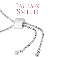 Lab Created 1 Carat Sparkling Moissanite Adjustable Bolo Slide Tennis Bracelet