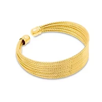 Jaclyn Smith Luminescent Gold Cuff Bracelet