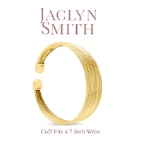 Jaclyn Smith Luminescent Gold Cuff Bracelet