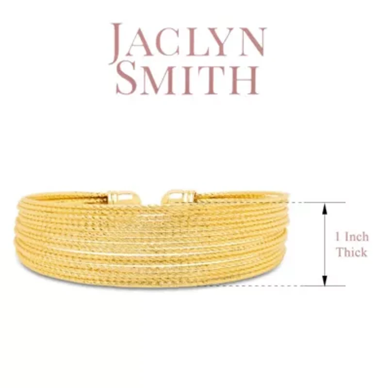 Jaclyn Smith Luminescent Gold Cuff Bracelet